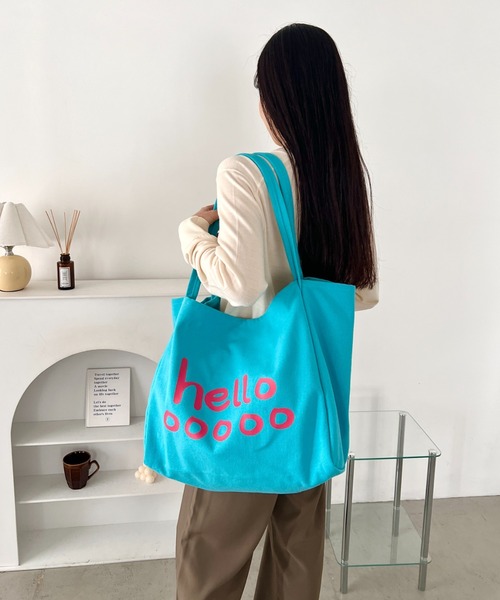 LOVALOT(ラバロット)の「【A4収納可】 大容量 ロゴ ビッグトートバッグ(トートバッグ・レディース・ブルー/ネイビー/イエロー/レッド/レッド系その他・FREE)」の14枚目の写真