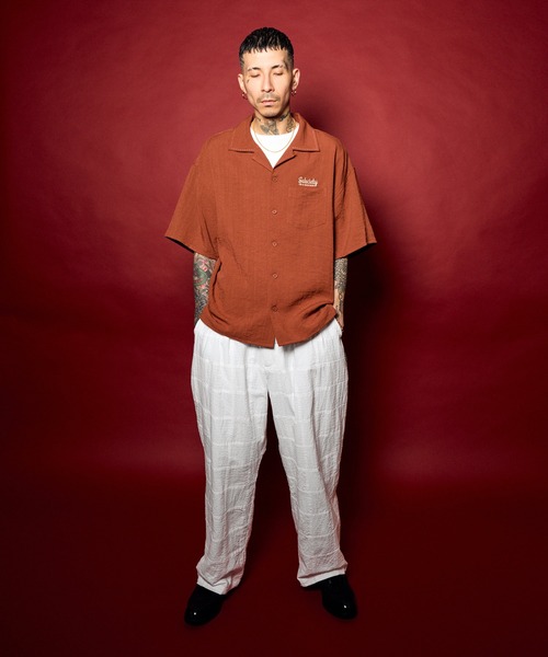 Subciety(サブサエティ)の「Classic chain embroidered shirt(シャツ/ブラウス・メンズ・オレンジ/ブラック/ホワイト・X-LARGE/LARGE/MEDIUM/SMALL)」の22枚目の写真