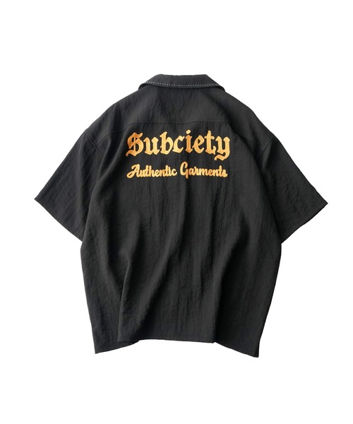 Subciety(サブサエティ)の「Classic chain embroidered shirt(シャツ/ブラウス・メンズ・オレンジ/ブラック/ホワイト・X-LARGE/LARGE/MEDIUM/SMALL)」の5枚目の写真