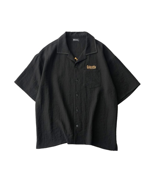 Subciety(サブサエティ)の「Classic chain embroidered shirt(シャツ/ブラウス・メンズ・オレンジ/ブラック/ホワイト・X-LARGE/LARGE/MEDIUM/SMALL)」の6枚目の写真