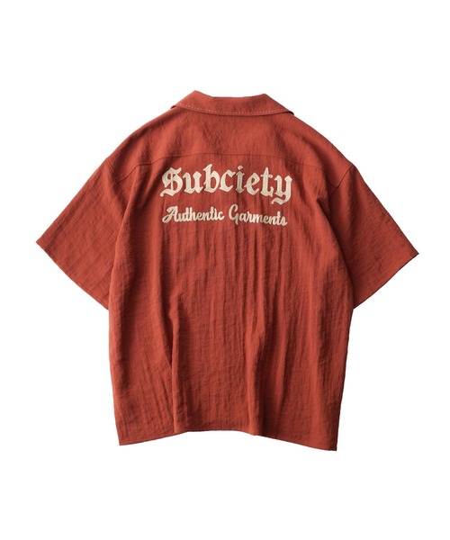 Subciety(サブサエティ)の「Classic chain embroidered shirt(シャツ/ブラウス・メンズ・オレンジ/ブラック/ホワイト・X-LARGE/LARGE/MEDIUM/SMALL)」の7枚目の写真