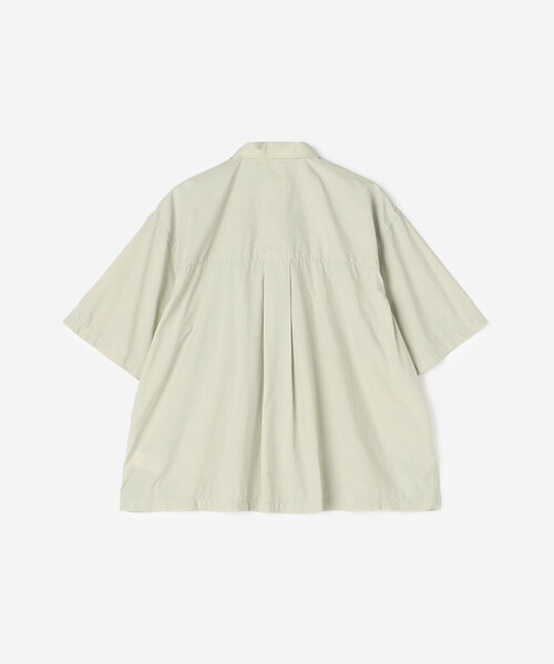 DANTON(ダントン)の「DANTON |〈別注〉ナイロンタイプライター プランサーボタンダウン半袖シャツ WOMEN(シャツ/ブラウス・レディース・ダークネイビー/グレー系その他・36)」の8枚目の写真