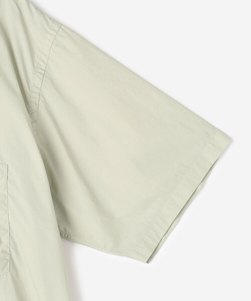 DANTON(ダントン)の「DANTON |〈別注〉ナイロンタイプライター プランサーボタンダウン半袖シャツ WOMEN(シャツ/ブラウス・レディース・ダークネイビー/グレー系その他・36)」の10枚目の写真