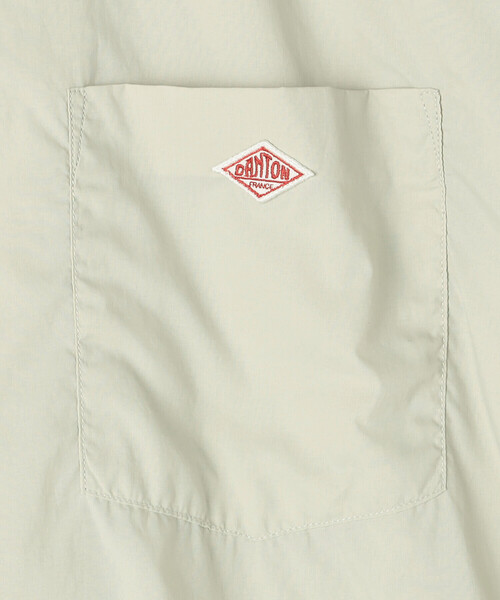 DANTON(ダントン)の「DANTON |〈別注〉ナイロンタイプライター プランサーボタンダウン半袖シャツ WOMEN(シャツ/ブラウス・レディース・ダークネイビー/グレー系その他・36)」の12枚目の写真