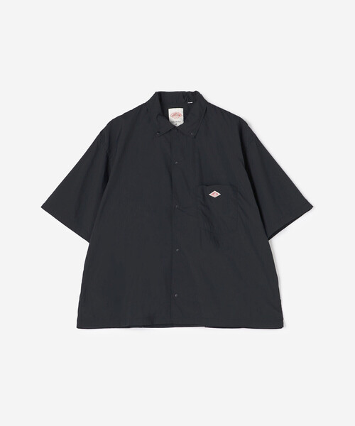 DANTON(ダントン)の「DANTON |〈別注〉ナイロンタイプライター プランサーボタンダウン半袖シャツ WOMEN(シャツ/ブラウス・レディース・ダークネイビー/グレー系その他・36)」の15枚目の写真
