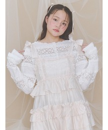 予約商品】Tシャツ/カットソー（ホワイト/白色系・レース