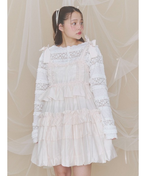 merry jenny(メリージェニー)の「カットレーストップス(Tシャツ/カットソー・レディース・オフホワイト/アイボリー/ブラック・FREE)」の9枚目の写真