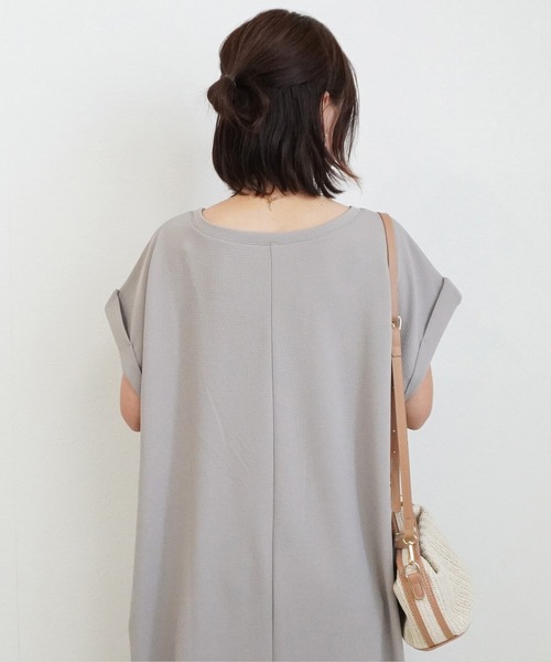 SELECT LEVERY(セレクトリベリー)の「ジャガードワンピース(ワンピース・レディース・ネイビー/グレイッシュベージュ/ブラック・MEDIUM/LARGE)」の8枚目の写真