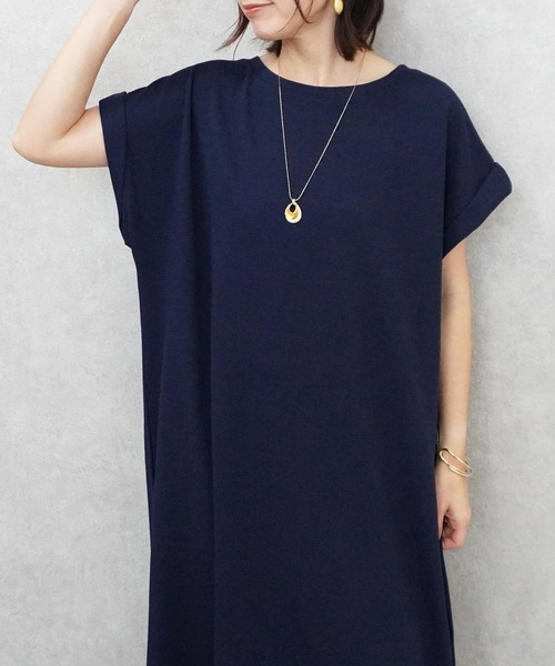 SELECT LEVERY(セレクトリベリー)の「ジャガードワンピース(ワンピース・レディース・ネイビー/グレイッシュベージュ/ブラック・MEDIUM/LARGE)」の10枚目の写真