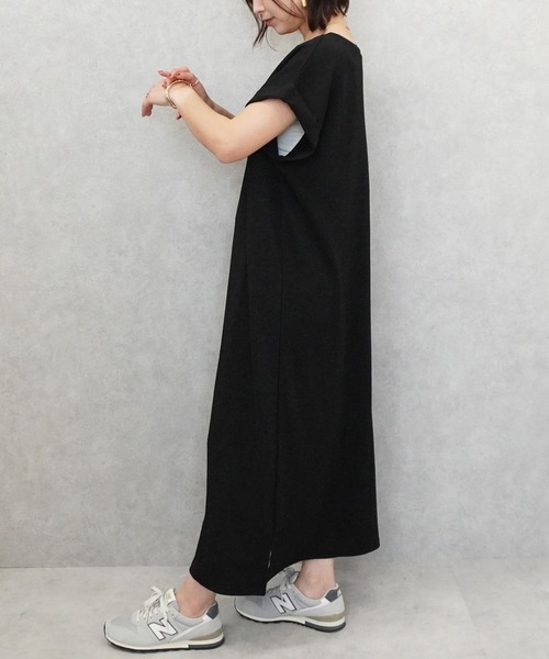 SELECT LEVERY(セレクトリベリー)の「ジャガードワンピース(ワンピース・レディース・ネイビー/グレイッシュベージュ/ブラック・MEDIUM/LARGE)」の17枚目の写真
