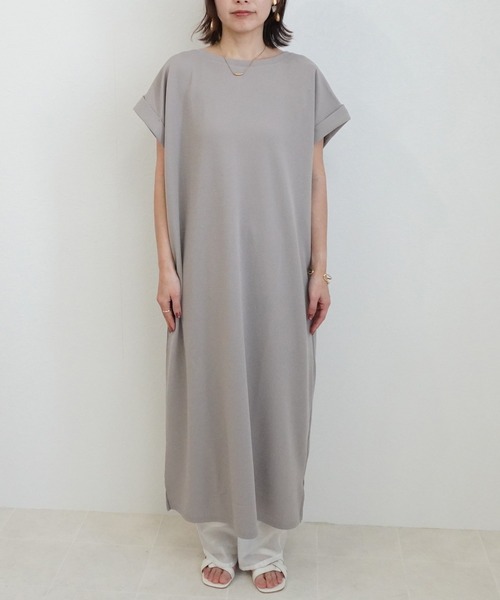SELECT LEVERY(セレクトリベリー)の「ジャガードワンピース(ワンピース・レディース・ネイビー/グレイッシュベージュ/ブラック・MEDIUM/LARGE)」の19枚目の写真