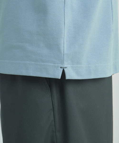 MEN'S MELROSE（メンズメルローズ）の「ソロナテックカノコ半袖ポロシャツ（一部WEB限定カラー ）（ポロシャツ・メンズ・ブルー・5/4）」の8枚目の写真