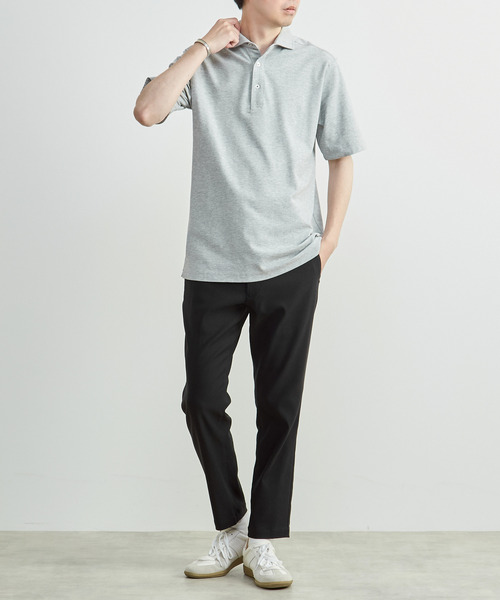 MEN'S MELROSE（メンズメルローズ）の「ソロナテックカノコ半袖ポロシャツ（一部WEB限定カラー ）（ポロシャツ・メンズ・ブルー・5/4）」の21枚目の写真