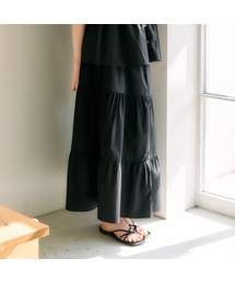 Ellioti（エリオティ）の「Lunee Shirring Panel Skirt_2Color（スカート）」