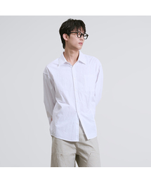 OWSA（オウサ）の「オーバーサイズ切替カラーシャツ 3色（シャツ/ブラウス）」