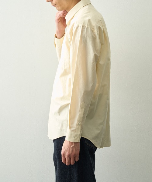 FUJI(フジ)の「【FUJI/フジ】SILK COTTON STANDARD SHIRT(シャツ/ブラウス・メンズ・ブラウン/アイボリー・5/4)」の8枚目の写真
