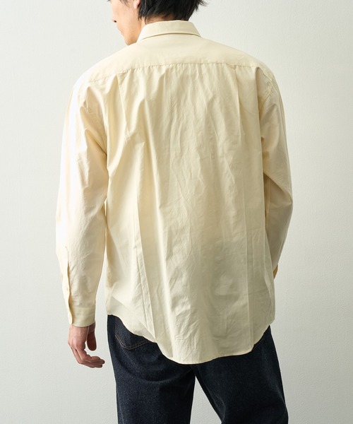 FUJI(フジ)の「【FUJI/フジ】SILK COTTON STANDARD SHIRT(シャツ/ブラウス・メンズ・ブラウン/アイボリー・5/4)」の9枚目の写真