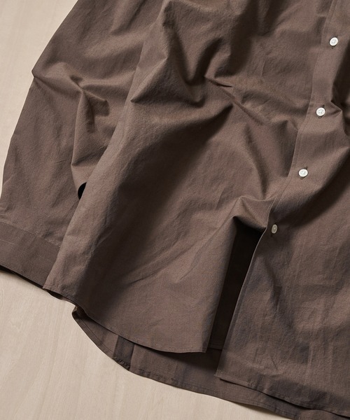 FUJI(フジ)の「【FUJI/フジ】SILK COTTON STANDARD SHIRT(シャツ/ブラウス・メンズ・ブラウン/アイボリー・5/4)」の12枚目の写真