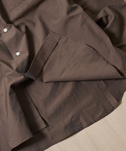 FUJI(フジ)の「【FUJI/フジ】SILK COTTON STANDARD SHIRT(シャツ/ブラウス・メンズ・ブラウン/アイボリー・5/4)」の13枚目の写真