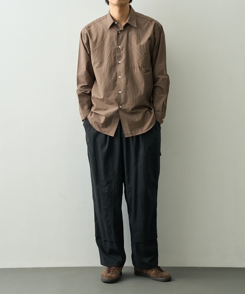 FUJI(フジ)の「【FUJI/フジ】SILK COTTON STANDARD SHIRT(シャツ/ブラウス・メンズ・ブラウン/アイボリー・5/4)」の14枚目の写真