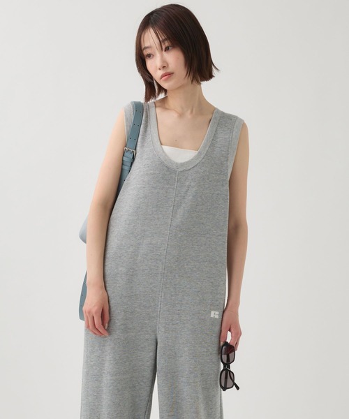 Russell Athletic(ラッセルアスレティック)の「【RUSSELL ATHLETIC】裏毛オールインワン(つなぎ/オールインワン・レディース・グレー・フリー)」の2枚目の写真