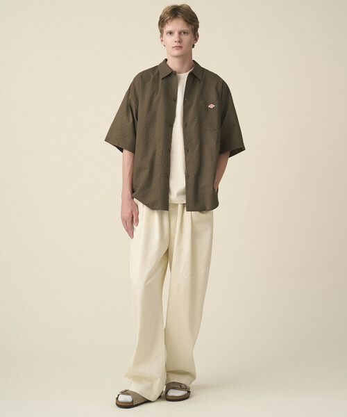 DANTON(ダントン)の「DANTON | コットンローン 半袖ワークシャツ MEN(シャツ/ブラウス・メンズ・オフホワイト/ブラウン・42/40)」の21枚目の写真