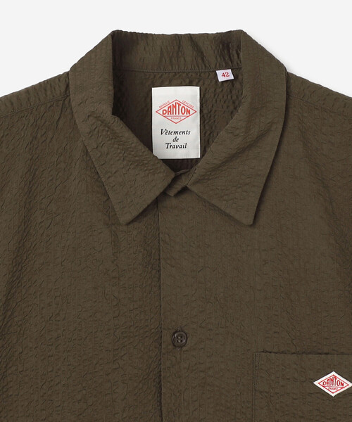 DANTON(ダントン)の「DANTON | コットンローン 半袖ワークシャツ MEN(シャツ/ブラウス・メンズ・オフホワイト/ブラウン・42/40)」の18枚目の写真
