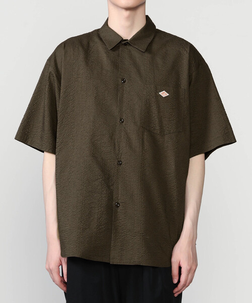 DANTON(ダントン)の「DANTON | コットンローン 半袖ワークシャツ MEN(シャツ/ブラウス・メンズ・オフホワイト/ブラウン・42/40)」の11枚目の写真