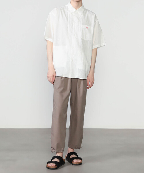 DANTON(ダントン)の「DANTON | コットンローン 半袖ワークシャツ MEN(シャツ/ブラウス・メンズ・オフホワイト/ブラウン・42/40)」の5枚目の写真
