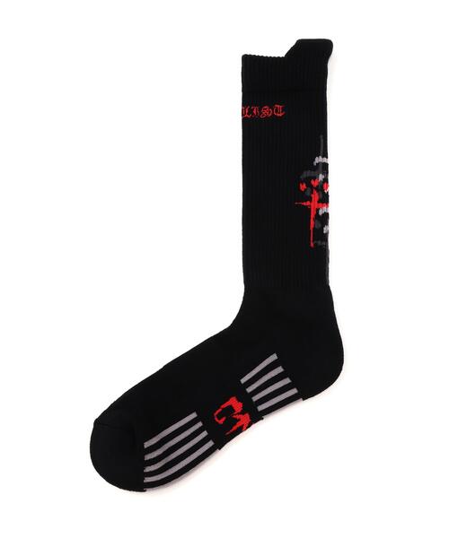 ROYAL FLASH(ロイヤルフラッシュ)の「CTLS/シーティーエルエス/EX MULTI CROSS SOCKS(ソックス/靴下・メンズ・ホワイト/ブラック・F)」の1枚目の写真
