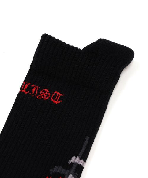 ROYAL FLASH(ロイヤルフラッシュ)の「CTLS/シーティーエルエス/EX MULTI CROSS SOCKS(ソックス/靴下・メンズ・ホワイト/ブラック・F)」の4枚目の写真