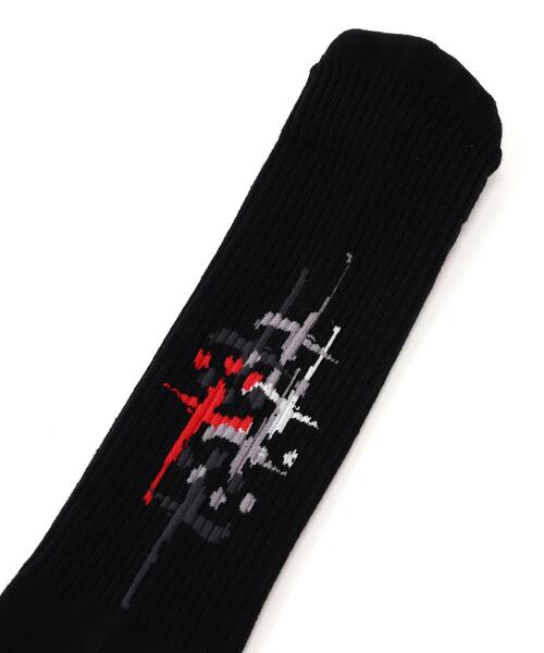 ROYAL FLASH(ロイヤルフラッシュ)の「CTLS/シーティーエルエス/EX MULTI CROSS SOCKS(ソックス/靴下・メンズ・ホワイト/ブラック・F)」の6枚目の写真