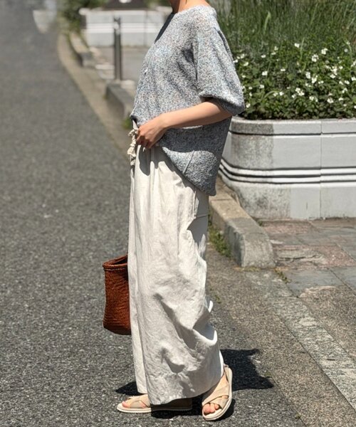 BEARDSLEY（ビアズリー）の「サマーミックスニット（ニット/セーター・レディース・オレンジ/ブルー・FREE）」の10枚目の写真
