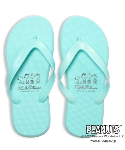 PEANUTS(ピーナッツ)の「PEANUTS ピーナッツ TRPN ビーチサンダル MT(サンダル・メンズ・ライトグリーン・22-23/20-21/18-19/24-25)」の1枚目の写真