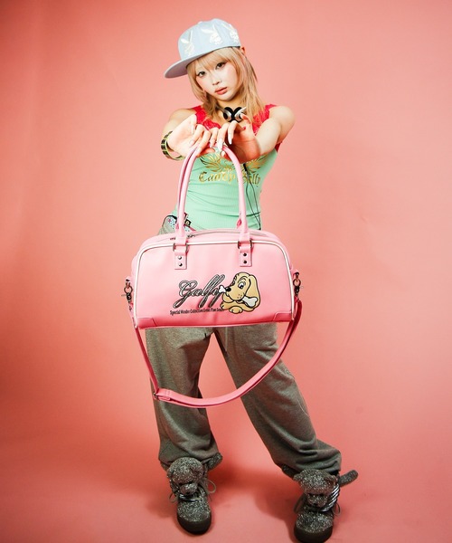 GALFY(ガルフィー)の「GALFY-プチ家出BAG(ボストンバッグ・メンズ・ピンク/ブラック・FREE)」の18枚目の写真