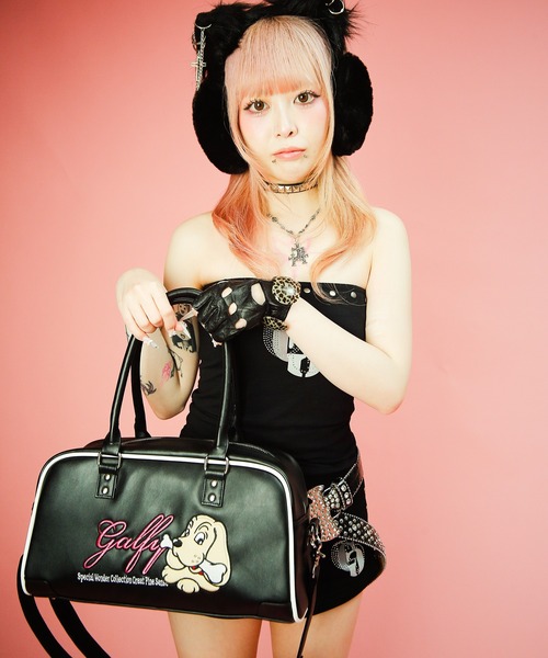 GALFY(ガルフィー)の「GALFY-プチ家出BAG(ボストンバッグ・メンズ・ピンク/ブラック・FREE)」の14枚目の写真