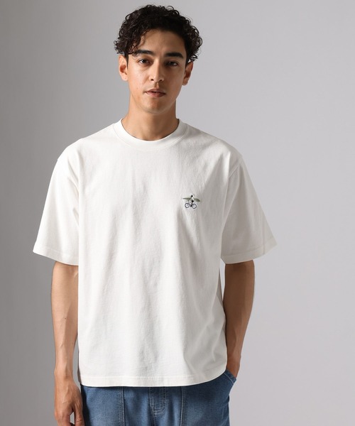 BAYFLOW(ベイフロー)の「【マシュー・ウィグルスワース】サーフアート刺繍Tシャツ(Tシャツ/カットソー・メンズ・ネイビー/ブラック/オフホワイト/ブルー・LARGE/MEDIUM)」の6枚目の写真