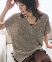 RIVE DROITE | 【抜け感】ギマコットンニットベスト (夏服)(ニット/セーター)