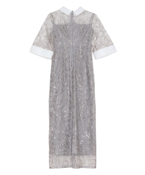 Leja（レジャ）の「【LEJA】シアースパンコールビジューカラーIラインワンピースオケージョンドレス（ドレス・レディース・グレー・SMALL/MEDIUM）」の15枚目の写真