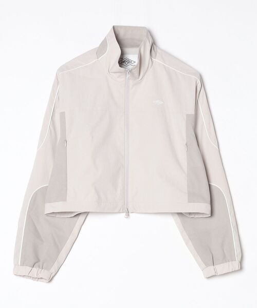 UMBRO(アンブロ)の「UMBRO HOUSE CROPJACKETPED TRACK JACKET(ブルゾン・レディース・ネイビー/グレー・ONE SIZE)」の1枚目の写真