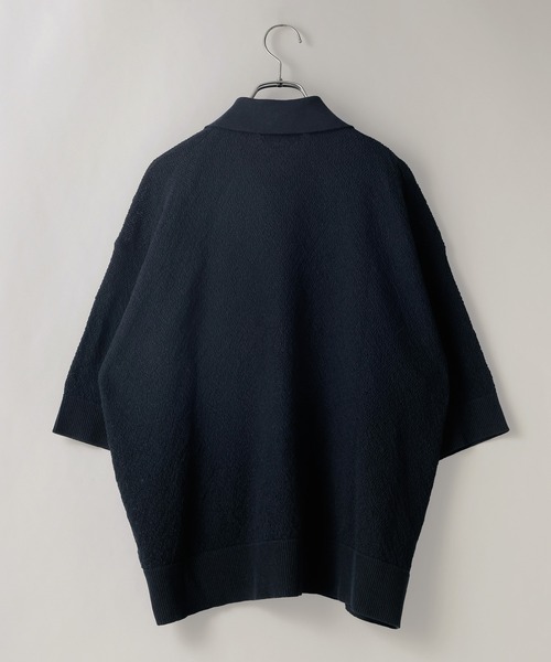 LOWRYS FARM(ローリーズファーム)の「UVカット・接触冷感【LFM(U)】DRYMIXニットポロカーディガンSS 911113(カーディガン/ボレロ・メンズ・ネイビー/ホワイト/ボルドー・MEDIUM/LARGE)」の4枚目の写真