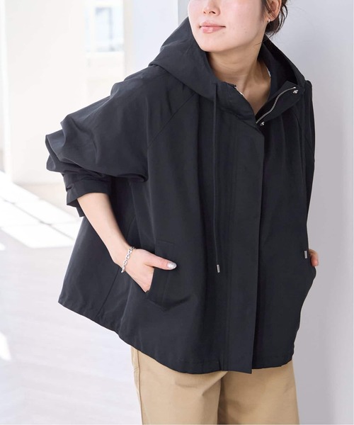 U by SPICK&SPAN(ユーバイスピックアンドスパン)の「《追加》C/N グログラン撥水フレアブルゾン(マウンテンパーカー・レディース・ブラウン/ベージュ/ブラック・38/36)」の16枚目の写真