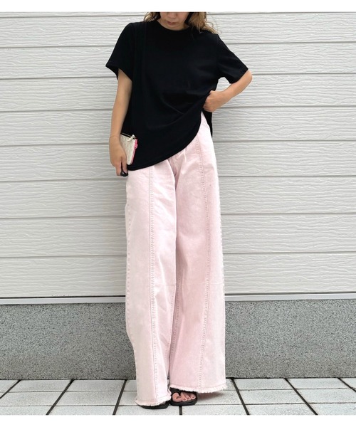 Q(キュー)の「バックレースレイヤードT(Tシャツ/カットソー・レディース・ホワイト/ブラック・MEDIUM)」の11枚目の写真