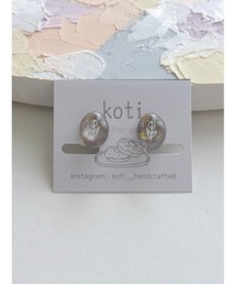 【koti】Hella mist oval イヤリング(MA)