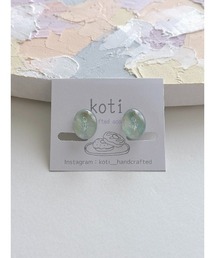 【koti】Hella mist oval イヤリング(MA)