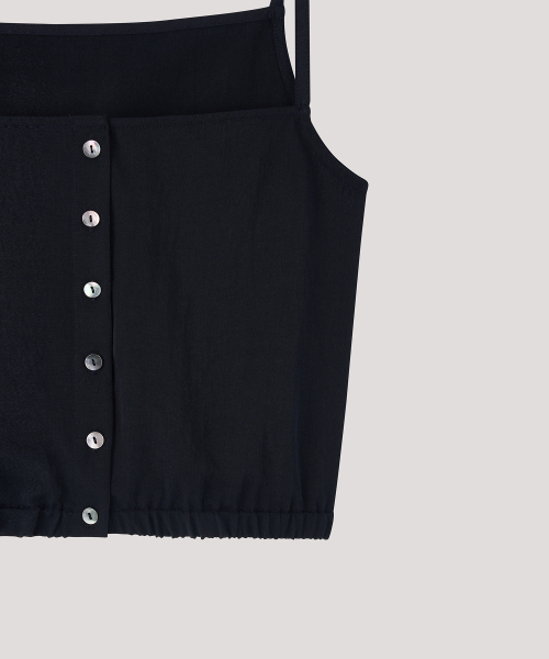THE LILLE（ザ リル）の「Button Sleeveless Blouse_Navy（シャツ/ブラウス・レディース・その他・FREE）」の4枚目の写真