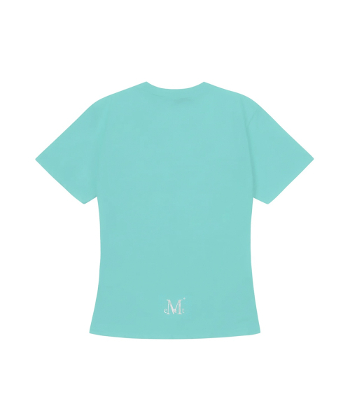 MUCENT(ムセント)の「アビックス ビビッドミントシルバープリントスリムフィット半袖Tシャツ(Tシャツ/カットソー・レディース・ミント・FREE)」の3枚目の写真