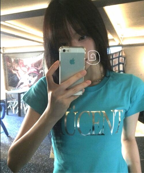 MUCENT(ムセント)の「アビックス ビビッドミントシルバープリントスリムフィット半袖Tシャツ(Tシャツ/カットソー・レディース・ミント・FREE)」の6枚目の写真