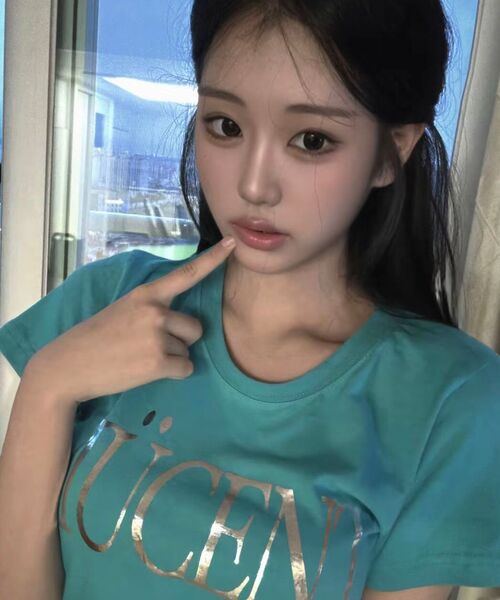 MUCENT(ムセント)の「アビックス ビビッドミントシルバープリントスリムフィット半袖Tシャツ(Tシャツ/カットソー・レディース・ミント・FREE)」の9枚目の写真