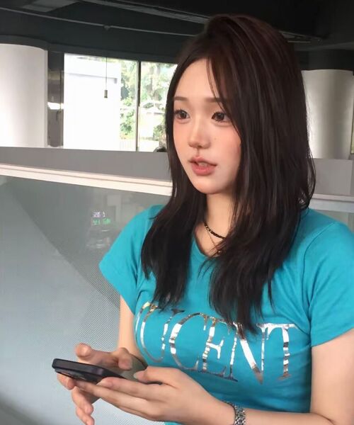 MUCENT(ムセント)の「アビックス ビビッドミントシルバープリントスリムフィット半袖Tシャツ(Tシャツ/カットソー・レディース・ミント・FREE)」の19枚目の写真